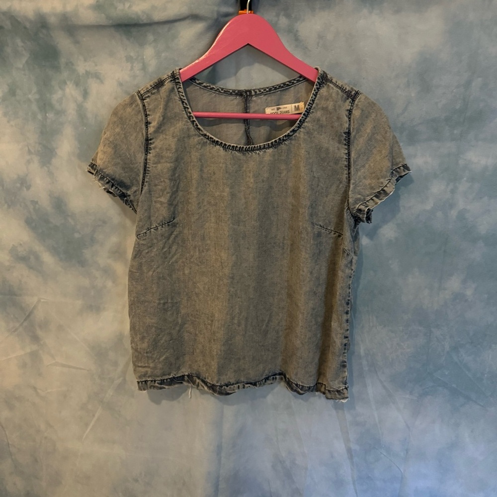 Super soft pool jeans denim top